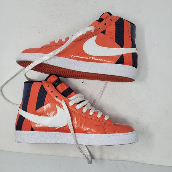 Nike Blazer SP LE Mid High Team Orange Obsidian Navy BLue 379416-811 Aub… - Picture 7 of 16